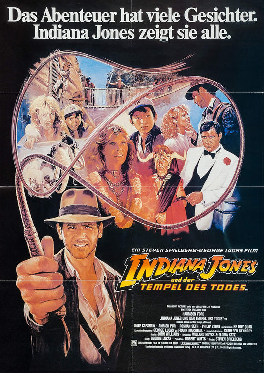 1000 piece jigsaw puzzle for the movie poster: Indiana Jones and the Temple of Doom (1984) ver10