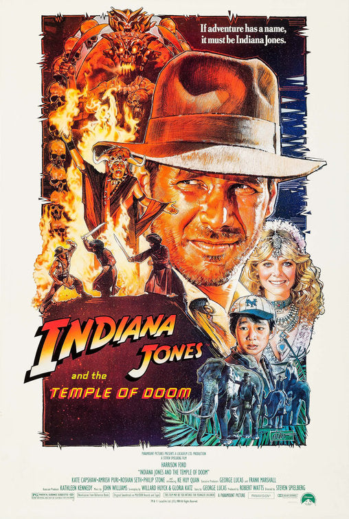 the movie poster: Indiana Jones and the Temple of Doom (1984) ver3