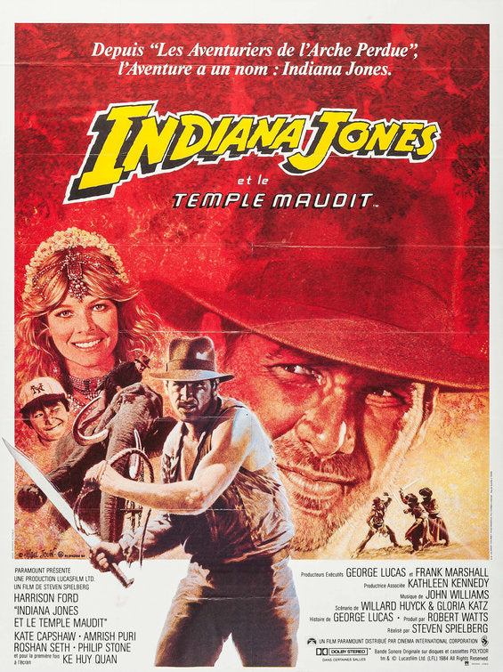 the movie poster: Indiana Jones and the Temple of Doom (1984) ver5