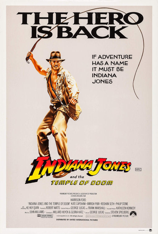the movie poster: Indiana Jones and the Temple of Doom (1984) ver7