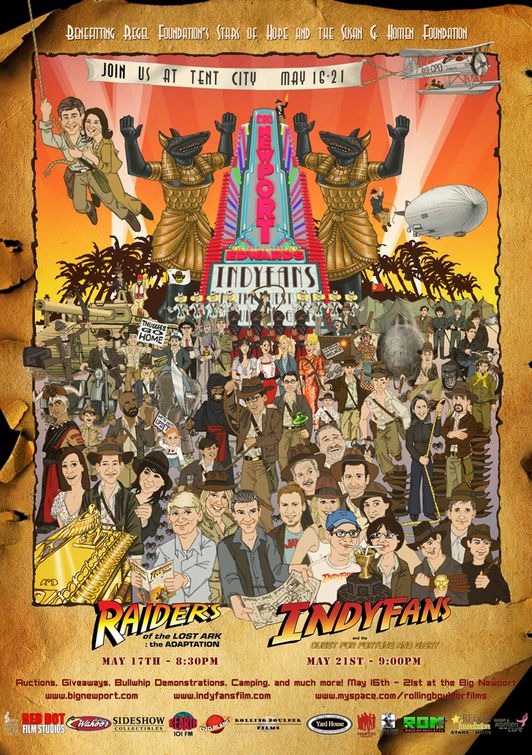 the movie poster: Indyfans and the Quest for Fortune and Glory (2008) ver2