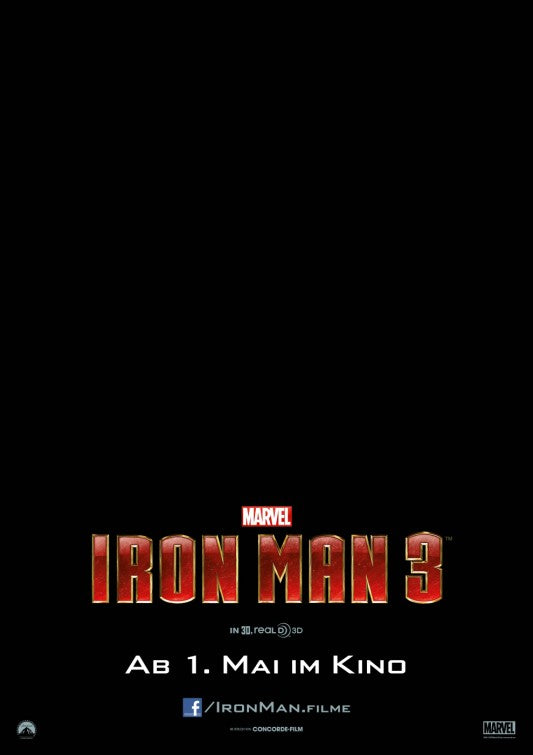 1000 piece jigsaw puzzle for the movie poster: Iron Man 3 (2013) ver10