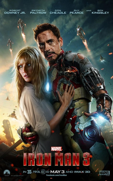 1000 piece jigsaw puzzle for the movie poster: Iron Man 3 (2013) ver9