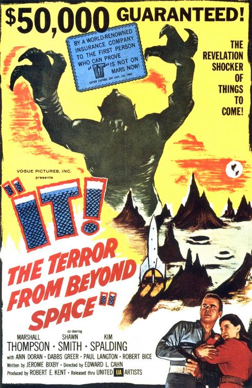 the movie poster: It! The Terror from Beyond Space (1958)