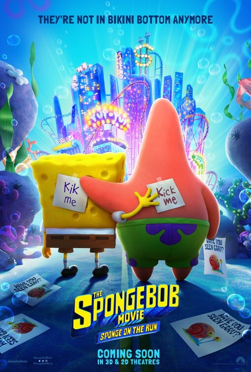 1000 piece jigsaw puzzle for the movie poster: The SpongeBob Movie: Sponge on the Run (2020) ver3