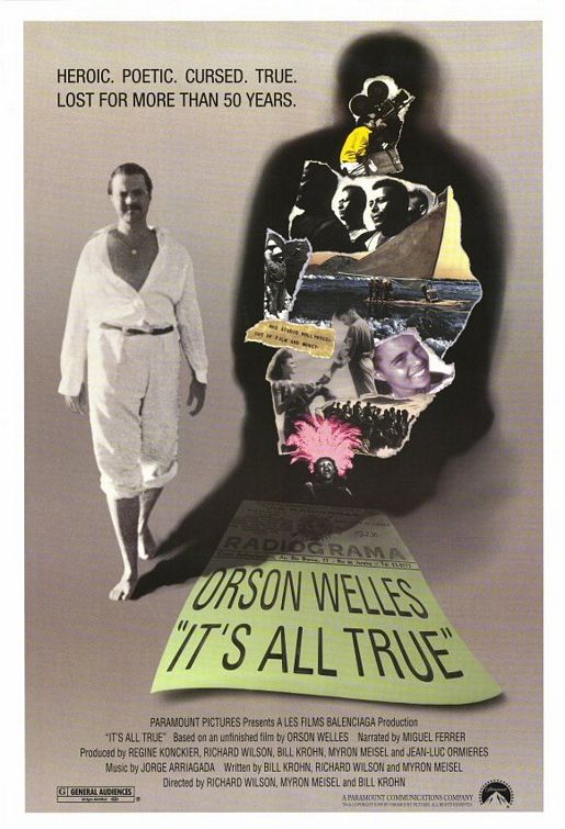 the movie poster: It's All True (1993)