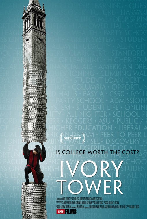 1000 piece jigsaw puzzle for the movie poster: Ivory Tower (2014)