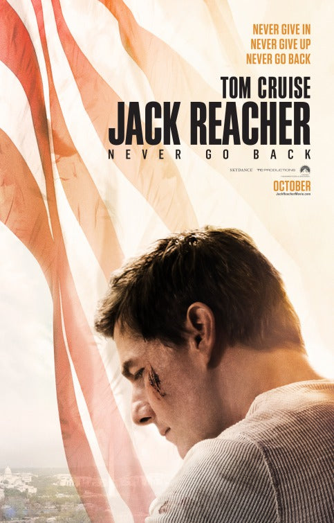 1000 piece jigsaw puzzle for the movie poster: Jack Reacher: Never Go Back (2016)