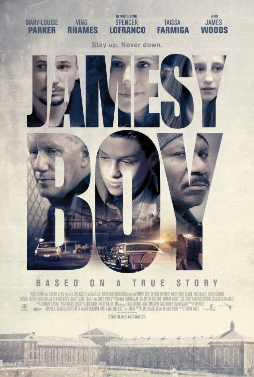 1000 piece jigsaw puzzle for the movie poster: Jamesy Boy (2014)