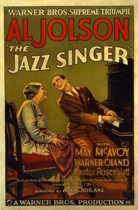 the movie poster: The Jazz Singer (1927)
