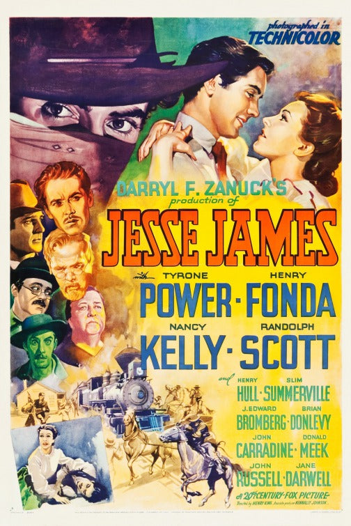 1000 piece jigsaw puzzle for the movie poster: Jesse James (1939)
