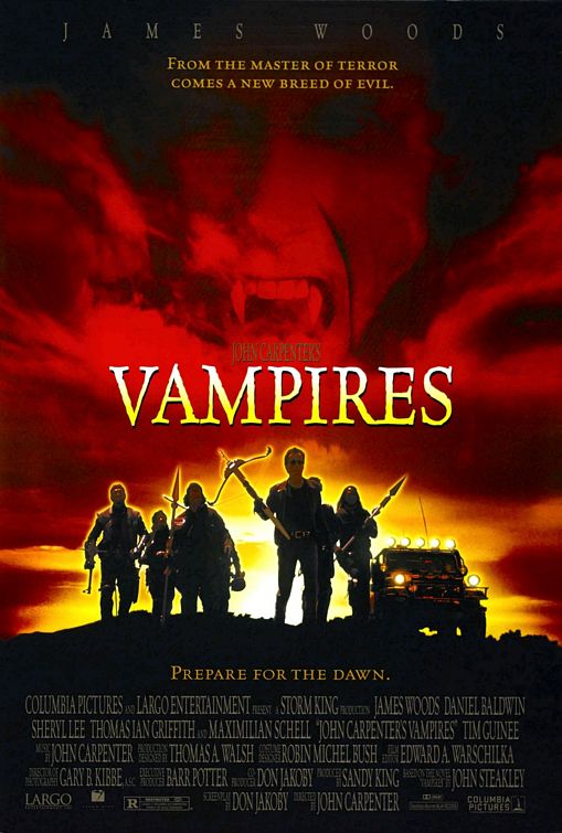 1000 piece jigsaw puzzle for the movie poster: John Carpenter's Vampires (1998)