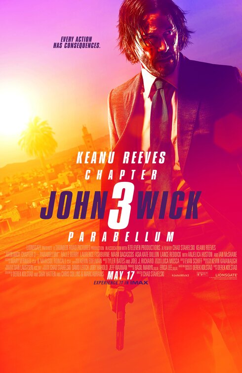 1000 piece jigsaw puzzle for the movie poster: John Wick: Chapter 3 - Parabellum (2019) ver14