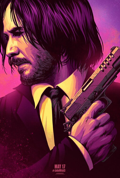 1000 piece jigsaw puzzle for the movie poster: John Wick: Chapter 3 - Parabellum (2019) ver20