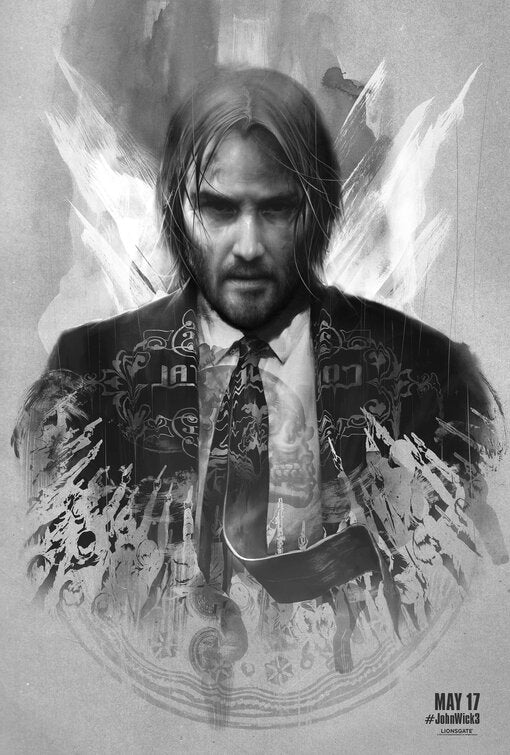 1000 piece jigsaw puzzle for the movie poster: John Wick: Chapter 3 - Parabellum (2019) ver23