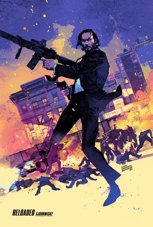 1000 piece jigsaw puzzle for the movie poster: John Wick: Chapter Two (2017) ver17