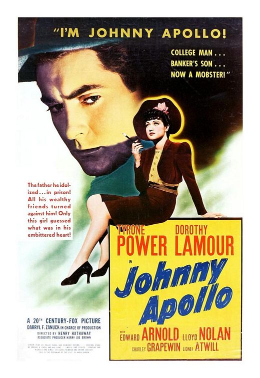 the movie poster: Johnny Apollo (1940)