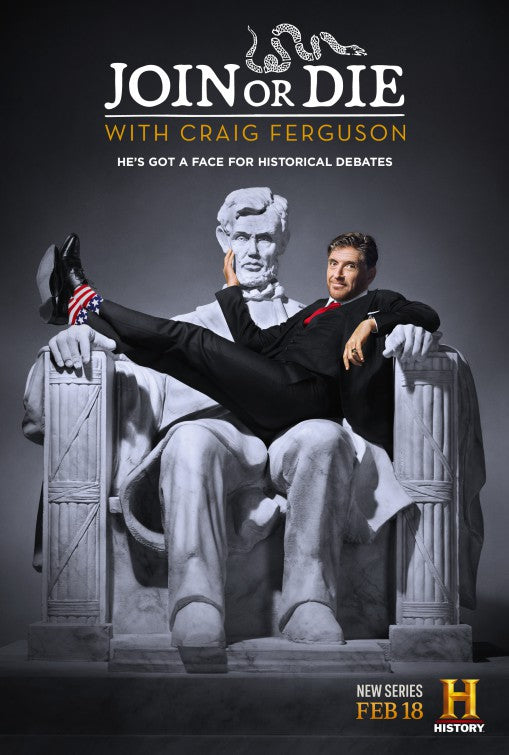 1000 piece jigsaw puzzle for tv poster: Join or Die with Craig Ferguson