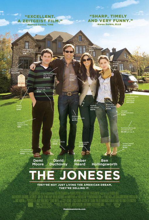 1000 piece jigsaw puzzle for the movie poster: The Joneses (2010)