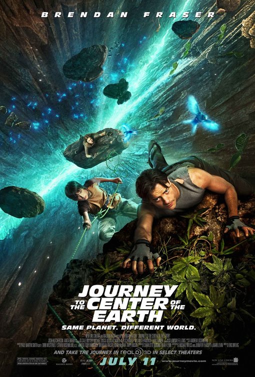 the movie poster: Journey to the Center of the Earth 3D (2008) ver2