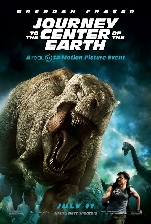 the movie poster: Journey to the Center of the Earth 3D (2008) ver3