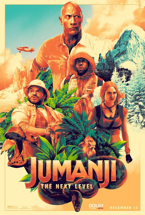 1000 piece jigsaw puzzle for the movie poster: Jumanji: The Next Level (2019) ver23
