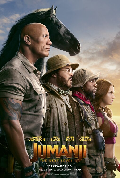 1000 piece jigsaw puzzle for the movie poster: Jumanji: The Next Level (2019) ver3