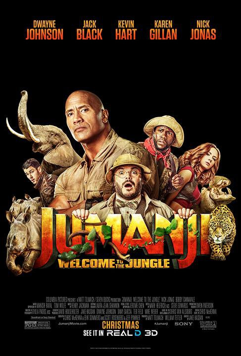1000 piece jigsaw puzzle for the movie poster: Jumanji: Welcome to the Jungle (2017) ver20