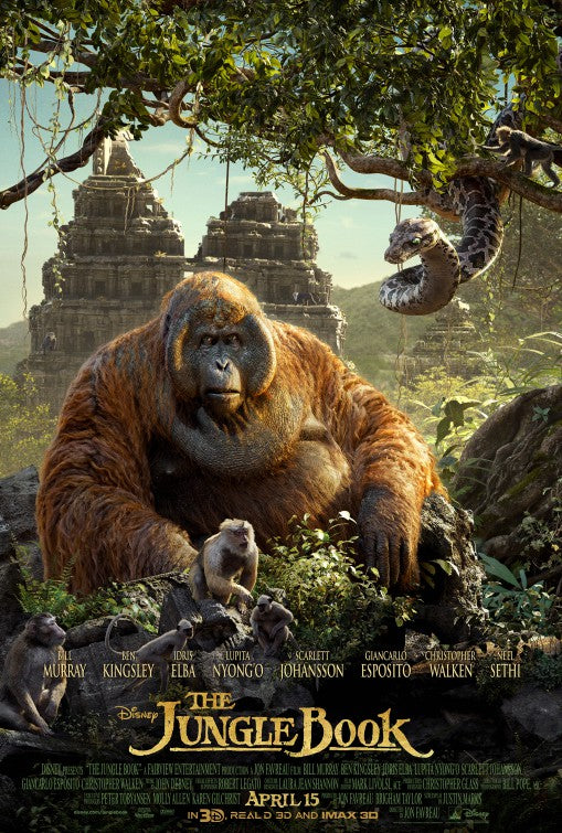 1000 piece jigsaw puzzle for the movie poster: The Jungle Book (2016) ver2