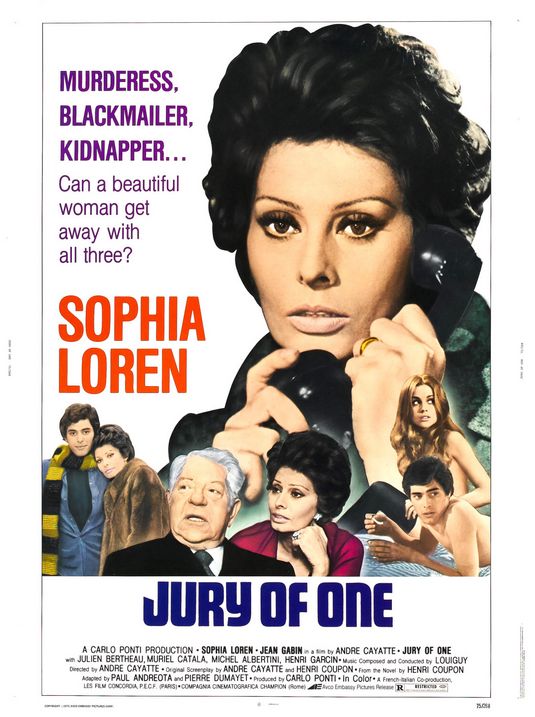 the movie poster: Jury of One (aka Verdict) (1975)