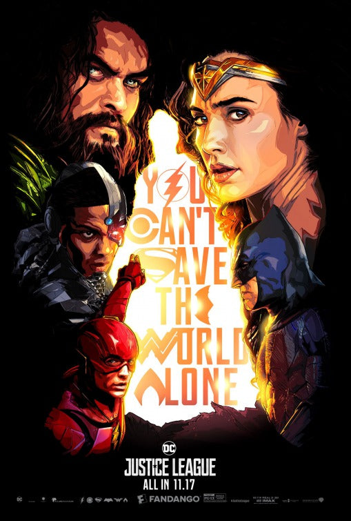 1000 piece jigsaw puzzle for the movie poster: Justice League (2017) ver23