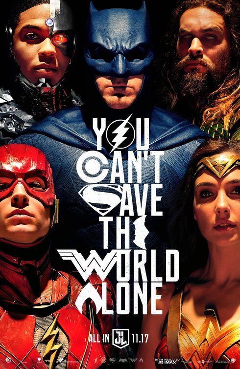 1000 piece jigsaw puzzle for the movie poster: Justice League (2017) ver9