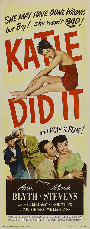 1000 piece jigsaw puzzle for the movie poster: Katie Did It (1950) ver2