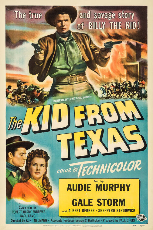 1000 piece jigsaw puzzle for the movie poster: The Kid from Texas (1950)