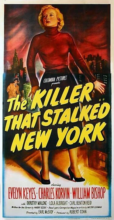 the movie poster: The Killer That Stalked New York (1950)