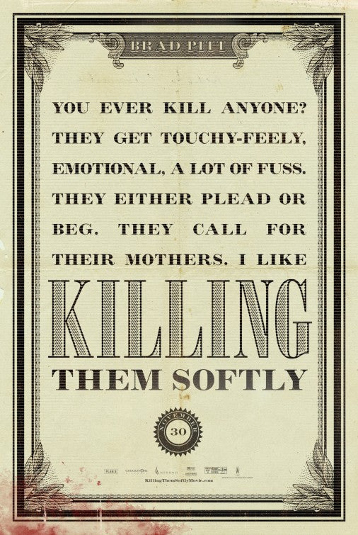1000 piece jigsaw puzzle for the movie poster: Killing Them Softly (2012) ver5