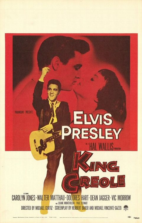 the movie poster: King Creole (1958)
