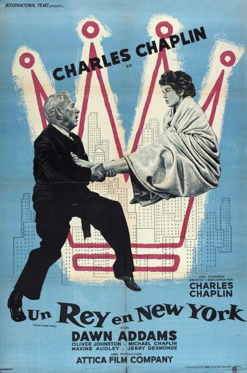 1000 piece jigsaw puzzle for the movie poster: A King in New York (1957)