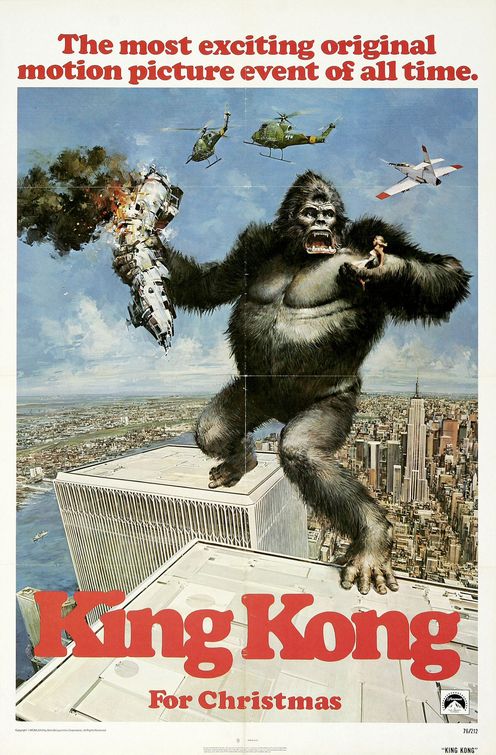 the movie poster: King Kong (1976)