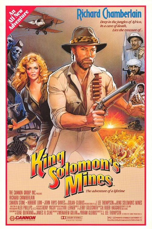 the movie poster: King Solomon's Mines (1985)