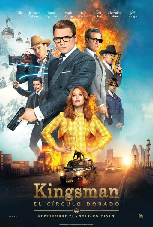 1000 piece jigsaw puzzle for the movie poster: Kingsman: The Golden Circle (2017) ver23