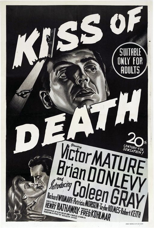 the movie poster: Kiss of Death (1947)
