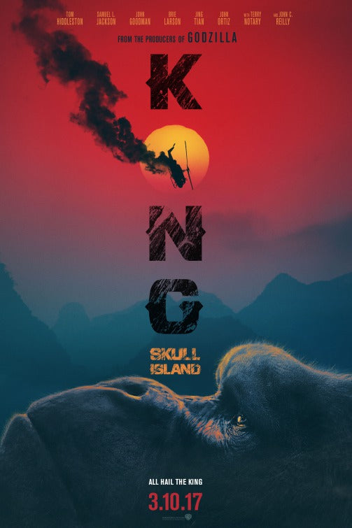 1000 piece jigsaw puzzle for the movie poster: Kong: Skull Island (2017) ver15