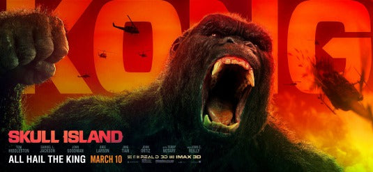 1000 piece jigsaw puzzle for the movie poster: Kong: Skull Island (2017) ver6
