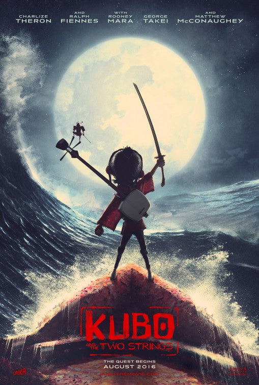 1000 piece jigsaw puzzle for the movie poster: Kubo and the Two Strings (2016)