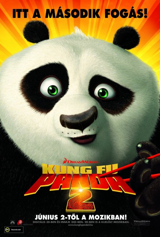 1000 piece jigsaw puzzle for the movie poster: Kung Fu Panda 2 (2011) ver8