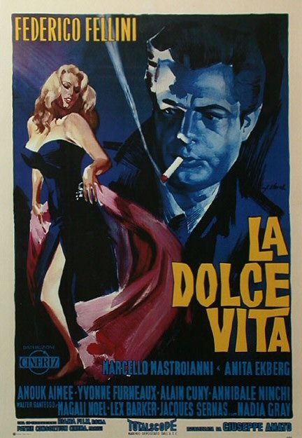 the movie poster: La Dolce Vita (1960)