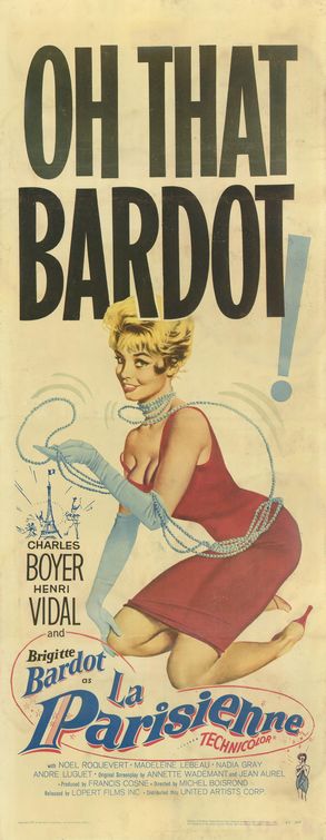 the movie poster: La Parisienne (1957) ver2