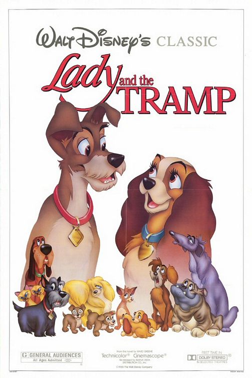 the movie poster: Lady and the Tramp (1955) ver4