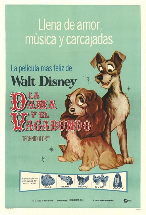the movie poster: Lady and the Tramp (1955) ver6